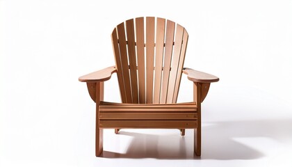 Premium Quality Picture Of Adirondack Chair Isolated On White Background