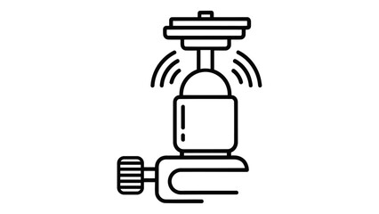 Camera mount isolated on white background