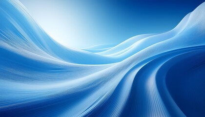 Serene Abstract Landscape Gentle Blue Waves Of Texture Under Soft Diffused Lighting