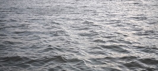 Water waves and evening light for background