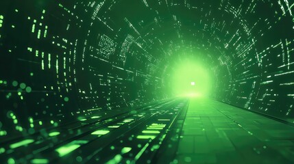 Digital data tunnel cyberspace transmitting information technology