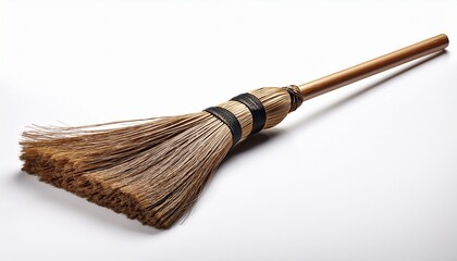 A Broom Isolated On White Background