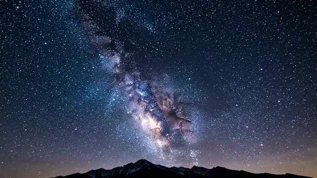 A serene night scene featuring a bioluminescent forest floor or glowing fungi, harmonizing with the distant starlight filtering through the canopy. Eye level through forest, upwards