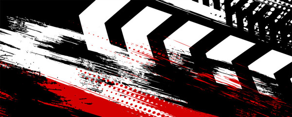 Exclusive red and black color combination sport racing car livery design, for universal medium eps10 vector ready to print.