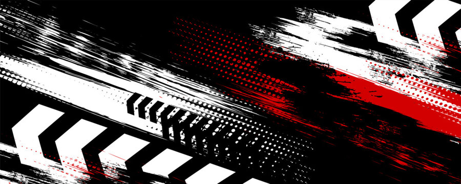 Exclusive red and black color combination sport racing car livery design, for universal medium eps10 vector ready to print.