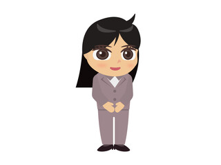 スーツ姿の女性