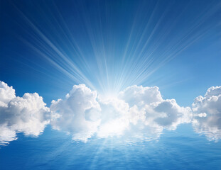 Sunlight Sparkling Through Soft Clouds