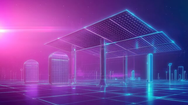 Future city using solar energy innovation technology grid