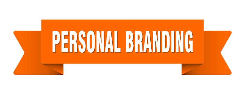 personal branding ribbon isolated on transparent background. personal branding ribbon