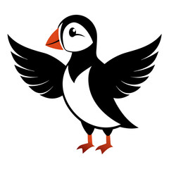 vector illustration of a duck