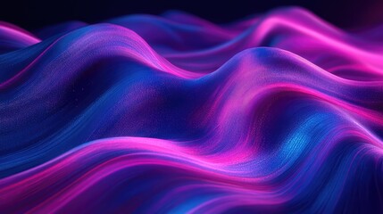 Abstract flowing neon waves creating modern texture background