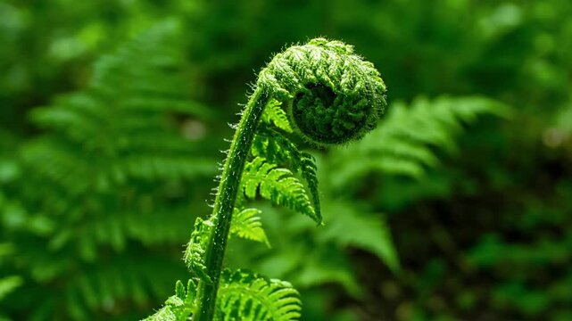 Dynamic play of dappled sunlight filtering through the canopy, casting shifting patterns of light and shadow across the textured surface of a large, mature fern leaf in a serene environment.