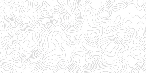 Seamless pattern with waves. Topographic curve lines transparent background. Elevation inspired terrain pattern with fluid continuous contour lines. Geographic landscape topo contour map.  © Vector Visionary