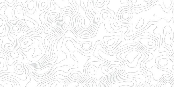 Seamless pattern with waves. Topographic curve lines transparent background. Elevation inspired terrain pattern with fluid continuous contour lines. Geographic landscape topo contour map.	