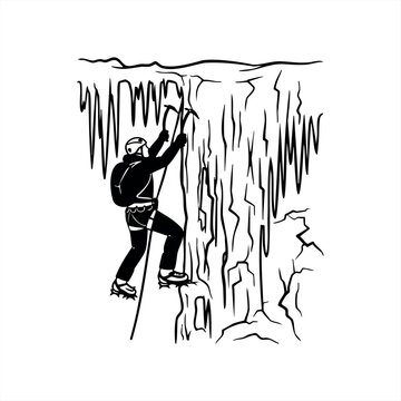 Extreme winter sports icon set for adventurous graphic design projects