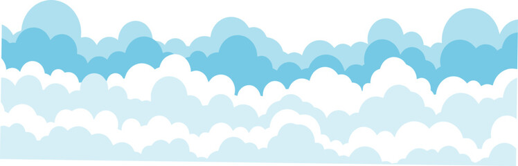 Abstract flowing organic shapes in varying shades of blue and white creating a layered landscape