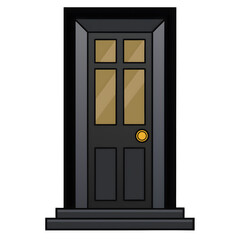 old door with a keyhole