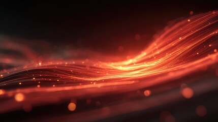 Digital wave energy flow connecting data lines