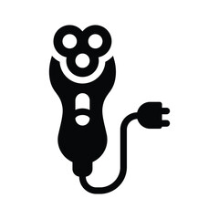 electric shaver glyph icon illustration vector graphic.eps