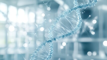 Dna double helix structure representing genetic science and research