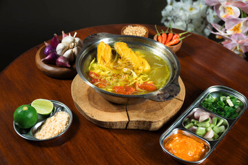 Soto ayam, daging, tumeric soup, bowl soup, indonesian food, culuture food