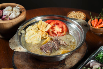Soto ayam, daging, tumeric soup, bowl soup, indonesian food, culuture food