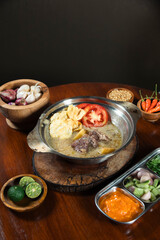 Soto ayam, daging, tumeric soup, bowl soup, indonesian food, culuture food