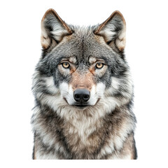 A Close-up Portrait of a Majestic Wolf, Captivating the Viewer's Attention