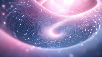 Digital data network swirling vortex light energy background