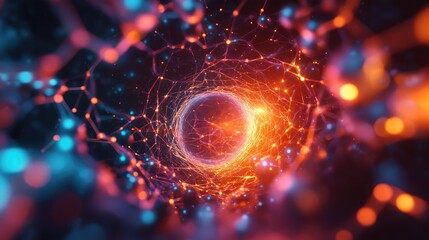 Digital network connections forming an energy tunnel