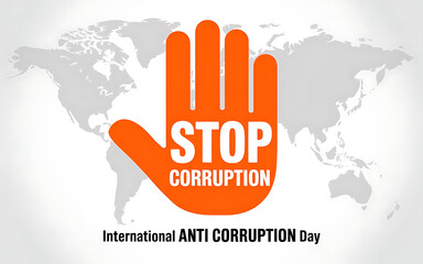 Stop Corruption and International Anti-Corruption Illustration Pro Vector