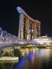 Singapore, Singapore Marina Bay by night