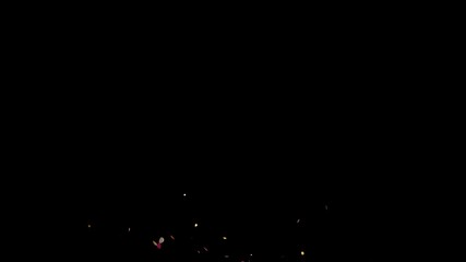 Colorful confetti explosion flying in air slowly falling down - Powered by Adobe