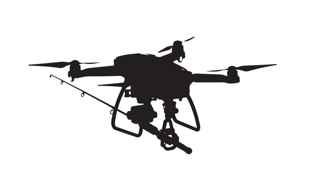 Revolutionary drone fishing concept for innovative anglers seeking new experiences and outdoor adventures with modern technology, opening up exciting fishing opportunities and possibilities