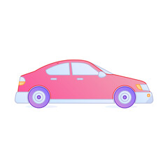 Urban Smart Commuting Transportation Network Gradient Flat Vector Illustration Eco-Friendly Shared Electric Vehicle Asset
