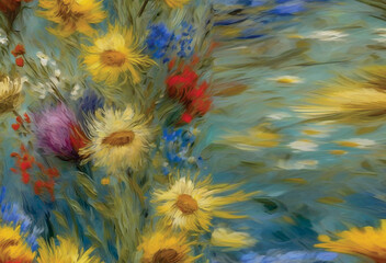 Contemporary Art Painting stock illustration.