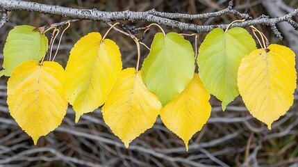 Golden morning light filtering through autumn leaves casting soft glow across background