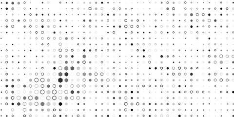 Abstract white and grey hexagonal pattern background design. Modern simple overlapping hexagon geometric element with molecular structures. Medical science technology concept