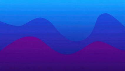 Abstract background with smooth, flowing waves in a blue and purple gradient.