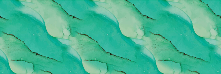 Green Seamless Watercolor. Gold Light Seamless Repeat. Modern Abstract Painting. Foil Marble Background. Luxury Marble. Vector Ink Watercolor. Blue Art Paint. Marble Alcohol Ink. Copper Water Color.