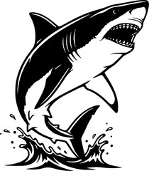 Naklejka premium shark vector illustration