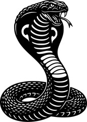 black snake vector illustration