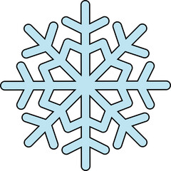Simple Snowflake Illustration