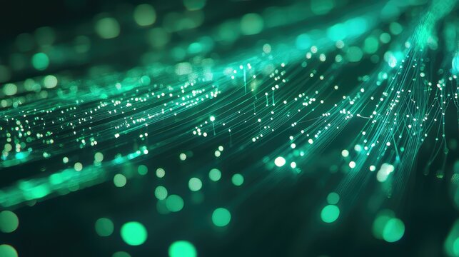 Fiber optics transmitting digital data information network