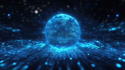 Global data network processing information in digital sphere