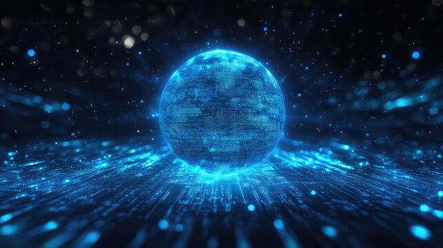 Global data network processing information in digital sphere