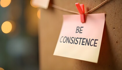 Be Consistence &mdash; Gentle Reminder for Daily Discipline
