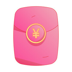 Fototapeta premium Mobile Payment Digital Currency Red Packet Credit Card Finance Economy Gradient Flat Vector Illustration Wealth Management Asset 