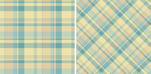 Fabric background textile of texture seamless pattern with a tartan vector plaid check. Set in kids colors. Geometric unique identity design.