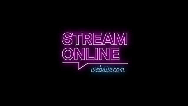 Typography Neon 18